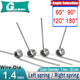 Torsion Spring 1.4mm Wire Diameter 7-20mm OD,3/6/9 Coils, 60°-90° Angle Degree