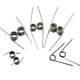 Torsion Spring 3-9 Coil (10 pcs), 0.7mm Wire dia, 4 ~ 8mm OD, Left spring Steel