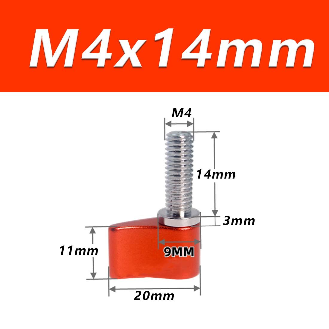 M4 M5 M6 Thumb Screws Hand Grip Bolt Knob for Adjustable Photographic Equipment - HomeDIYer