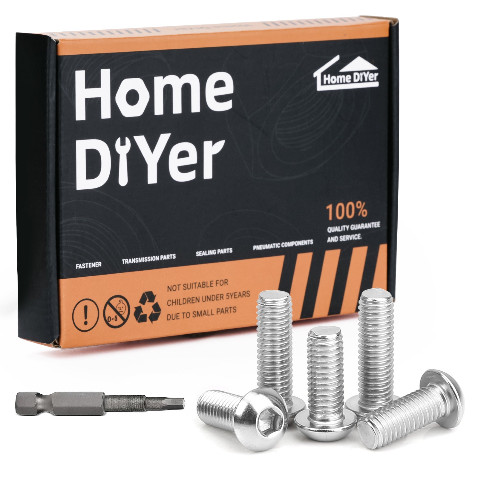 M5 (5mmφ) BUTTON HEAD ALLEN SCREWS A2 STAINLESS STEEL HEX SOCKET ALLEN KEY BOLT