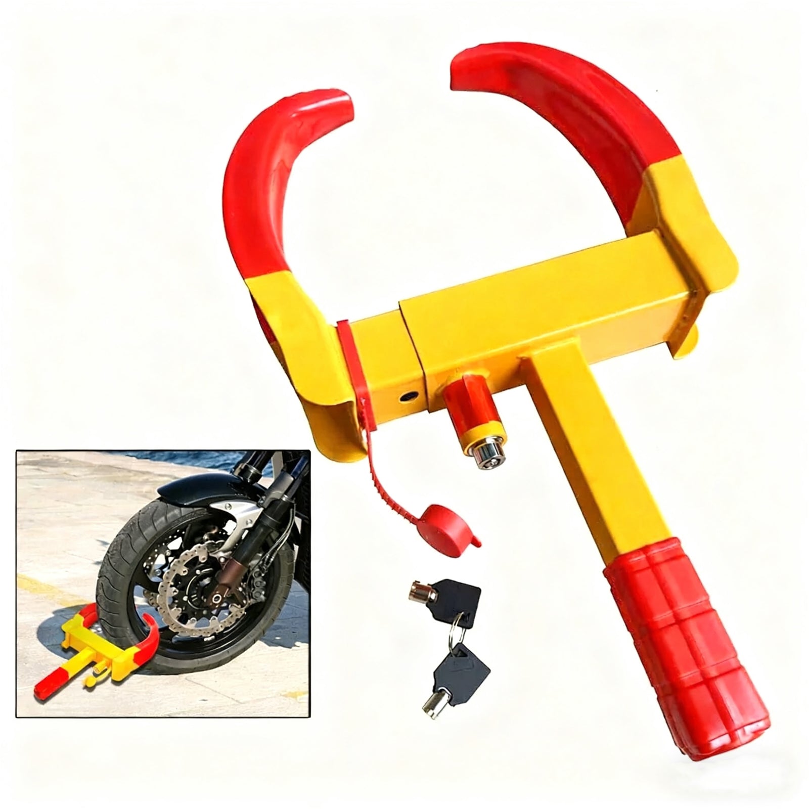 1pcs Wheel Clamp Heavy Duty Anti Theft Tire Lock Car Caravan Security Trailer