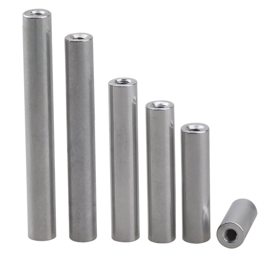 M2 M2.5 M3 Aluminum Alloy Thread Sleeve Rod Bar Stud Round Connector Tube Long Nuts - HomeDIYer