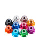 M2 M3 M4 M5 M6 M8 RC Flanged Nyloc Anodised Aluminium Wheel Nuts Various Colours