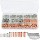 970Pcs Wire End Ferrule Assortment Cable Sleeves Butt Connectors Heat Shrink Tubing Set