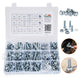 549-Piece SAE Flange Bolt & Nut Assortment Kit (1/4-20, 5/16-18, 3/8-16)