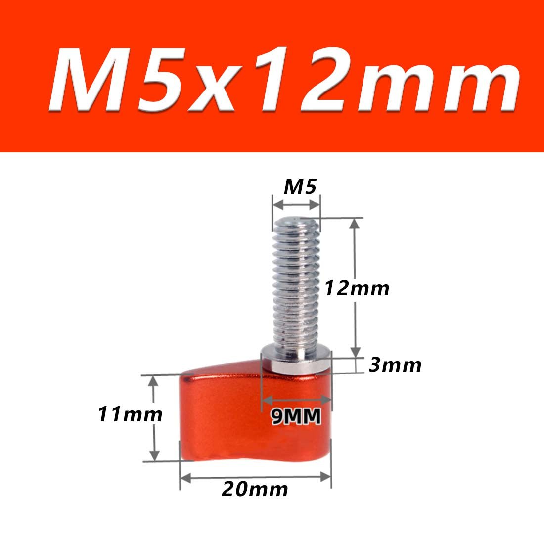 M4 M5 M6 Thumb Screws Hand Grip Bolt Knob for Adjustable Photographic Equipment - HomeDIYer