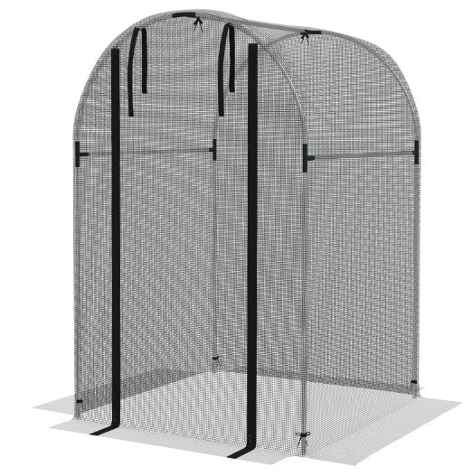 Plant Cage,Plant Protection Tent,Galvanized Steel Crop Cage,with Zippered Door