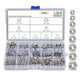 #2 #4 #6 #8 #10 #12 1/4 3/8 5/16 350Pcs 304 Stainless Steel Hex Nuts Assortment Set