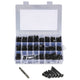 630Pcs Black Phillips Flat Head Sheet Metal Screws Self Tapping Wood Screws Set