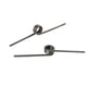 Torsion Spring 3-9 Coil (10 pcs), 1.4mm Wire dia, 7 ~ 15mm OD, Left spring Steel