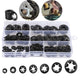 260Pcs Starlock Washers Push M3-M12 On Lock Star Tooth Grab Fastener Clips Set
