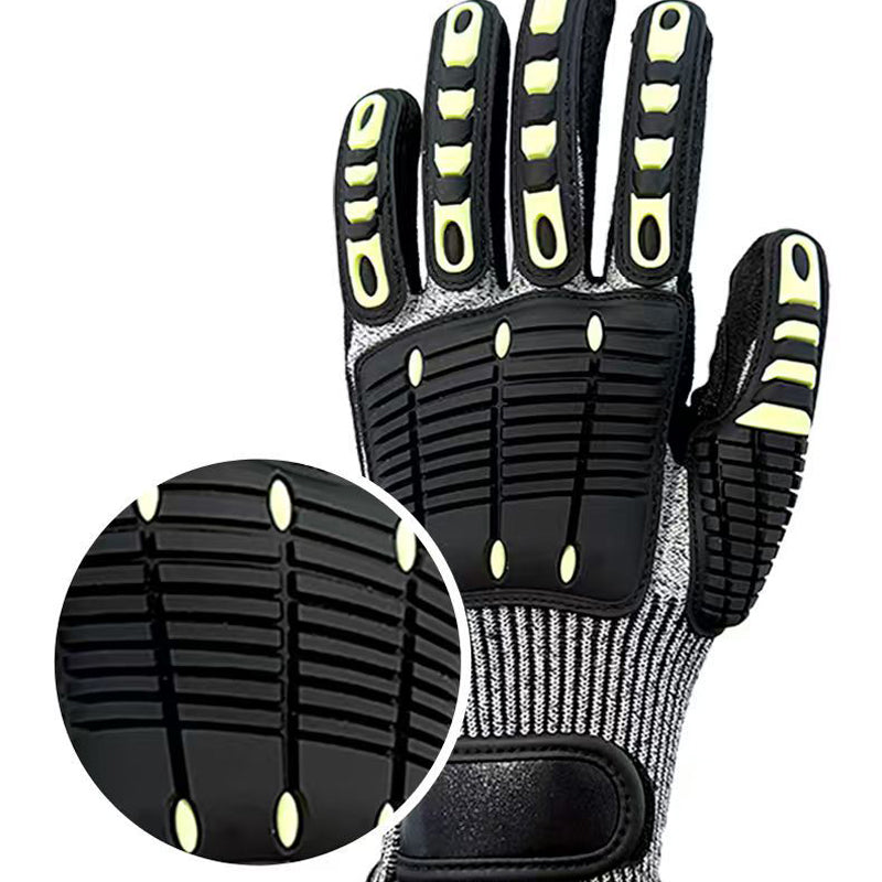 13-Gauge TPR Cut Resistant Nitrile Work Gloves Anti-Slip