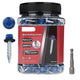 Metal Roofing Screws Kit - 500pcs with EPDM Washer (1-1/2", Self-Drilling)