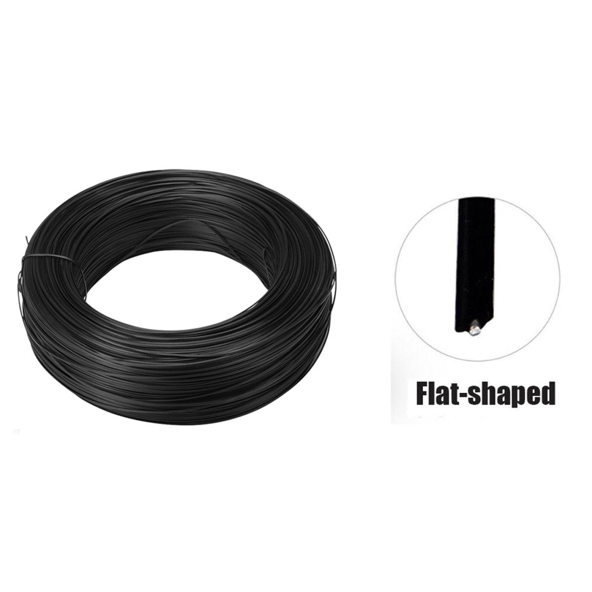Galvanised Garden Wire Heavy DutyPlant Tie Fencing Wire 45 - 100m Long WhiteBlack - HomeDIYer