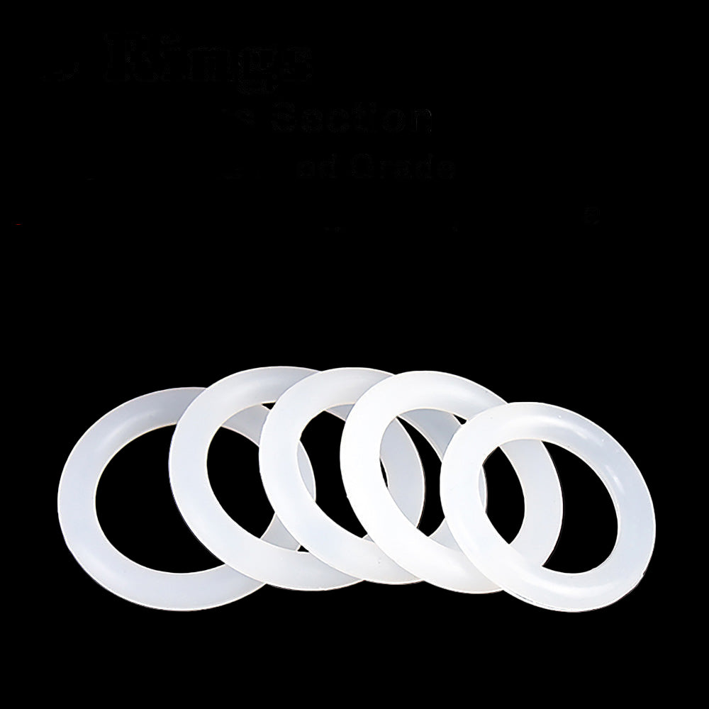 2mm Cross Section O Rings VMQ Silicone Food Grade 58mm-86mm ID High Temperature