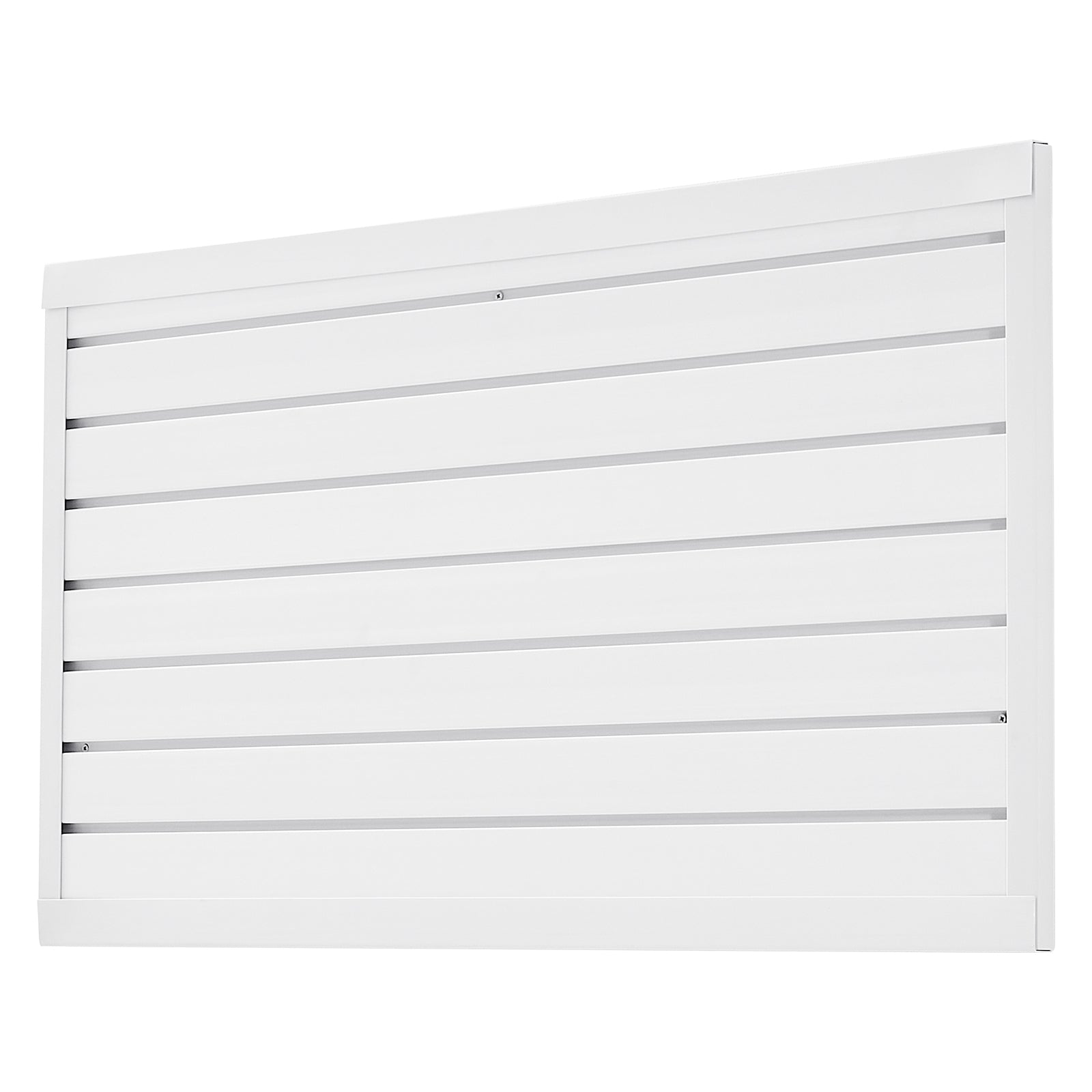 2 x 4 ft Slat Wall Paneling PVC White Garage Slatwall with Modular Design