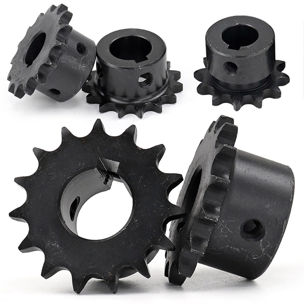 04C Roller Chain Drive Sprocket Wheel 11T-40T Keyhole Hole 8mm-30mm Pitch 6.35mm