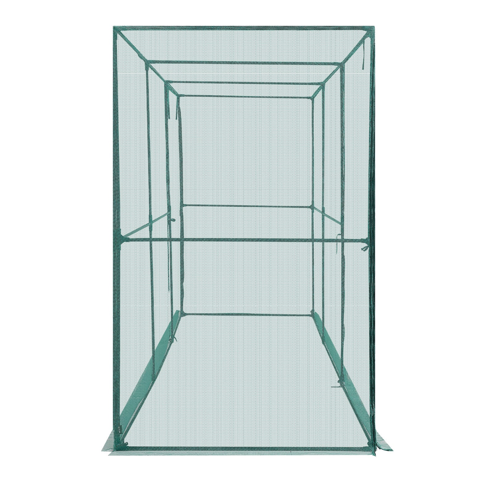 Crop Cage, 11.6 x 3.9 x 6.3 ft Plant Protection Tent with Zippered Door, Wind-Resistant Tall Crop Cage, Easy to Install, Outdoor Raised Bed Cover, Tomato Plant Netting for Garden Patio Lawn