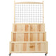 3-Tier Raised Garden Bed with Trellis – Vertical Planter Box with Wheels & Storage