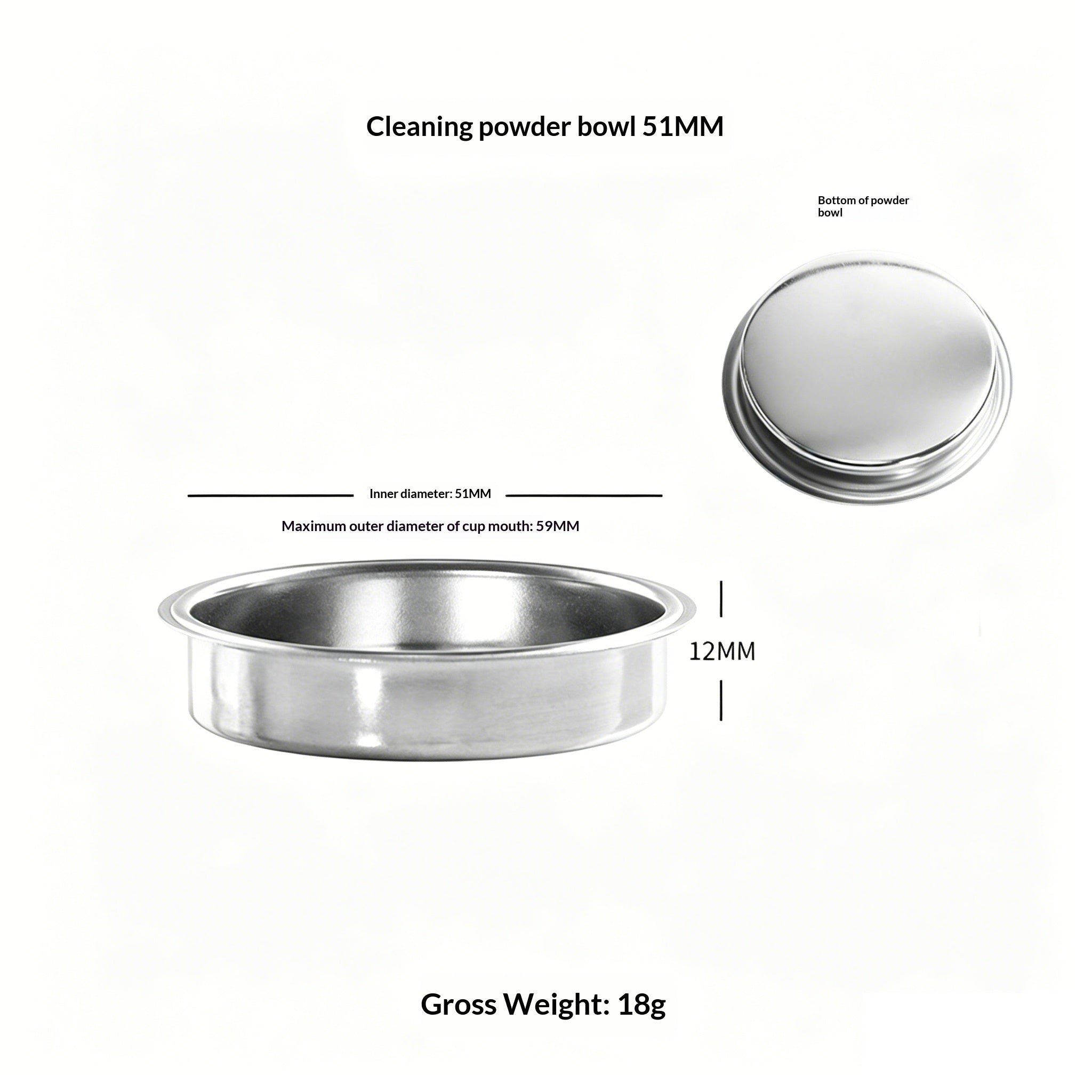 304 Stainless Steel Espresso Filter Basket – 51mm / 54mm / 58mm | Single & Double Shot Precision Portafilter Cup