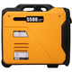Super quiet Inverter Generator 5.5KW portable generator electric&remote start, foldable handle with wheels, 224cc 4 stroke EPA compliant