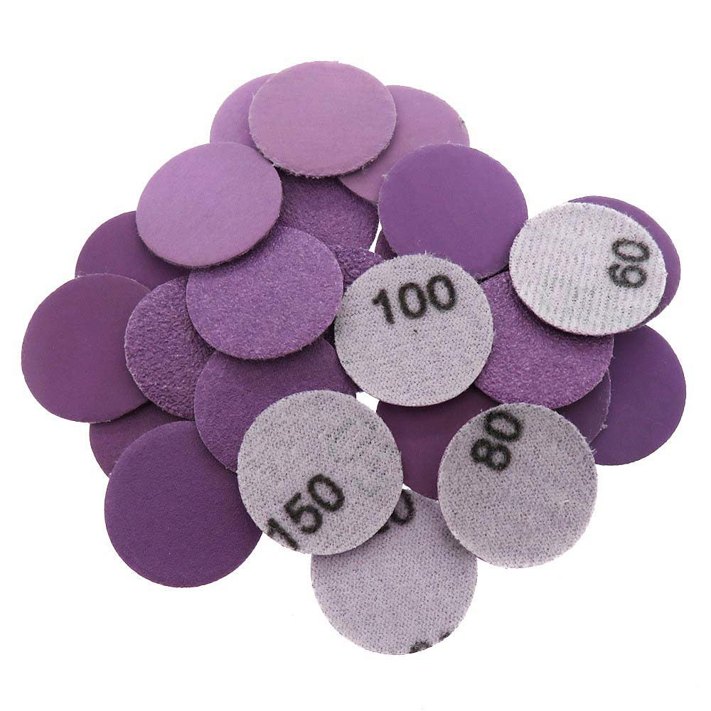 25mm Wet And Dry Sanding Discs 1 Inch Sandpaper Hook And Loop Pads Grit 60-10000