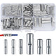 200PCS Butt Connector Crimp Connector Uninsulated Blank Press Connector Cable connector