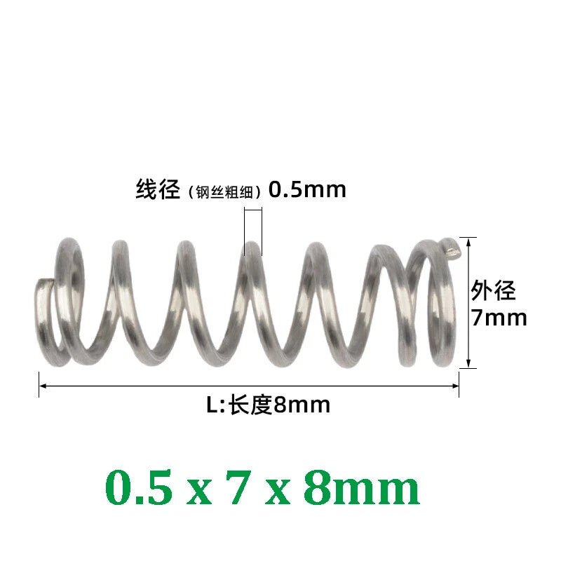 Compression Spring 0.2-0.5mm Wire Diameter Pressure Small Spring Stainless Steel