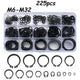 200× C-Clips Internal External Circlip Retaining Clip Ring Assortment Kit M6-M32