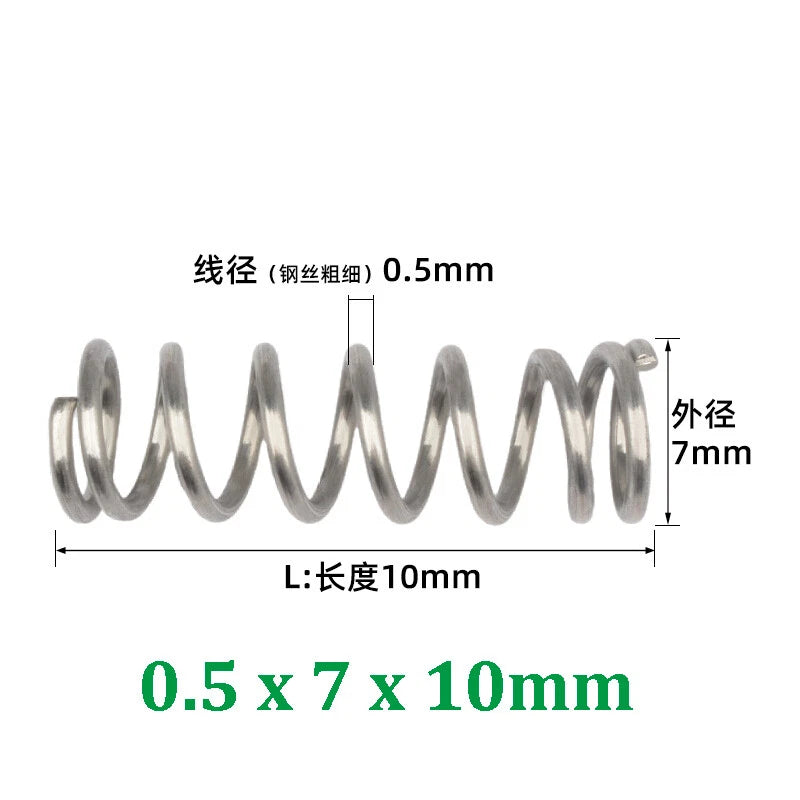 Compression Spring 0.2-0.5mm Wire Diameter Pressure Small Spring Stainless Steel