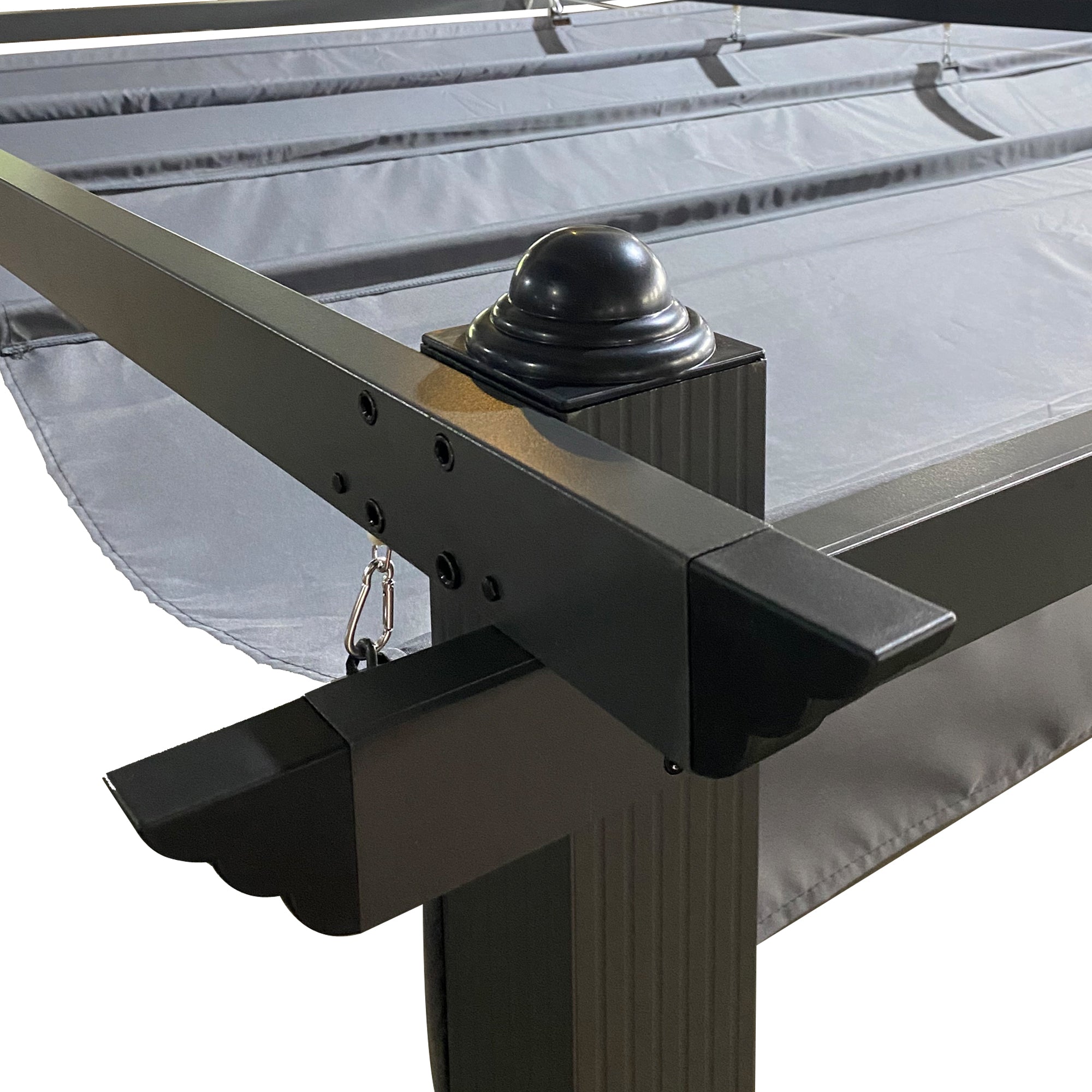 13x10 ft Pergola Replacement Canopy Cover, UV & Water Resistant Polyester – Gray