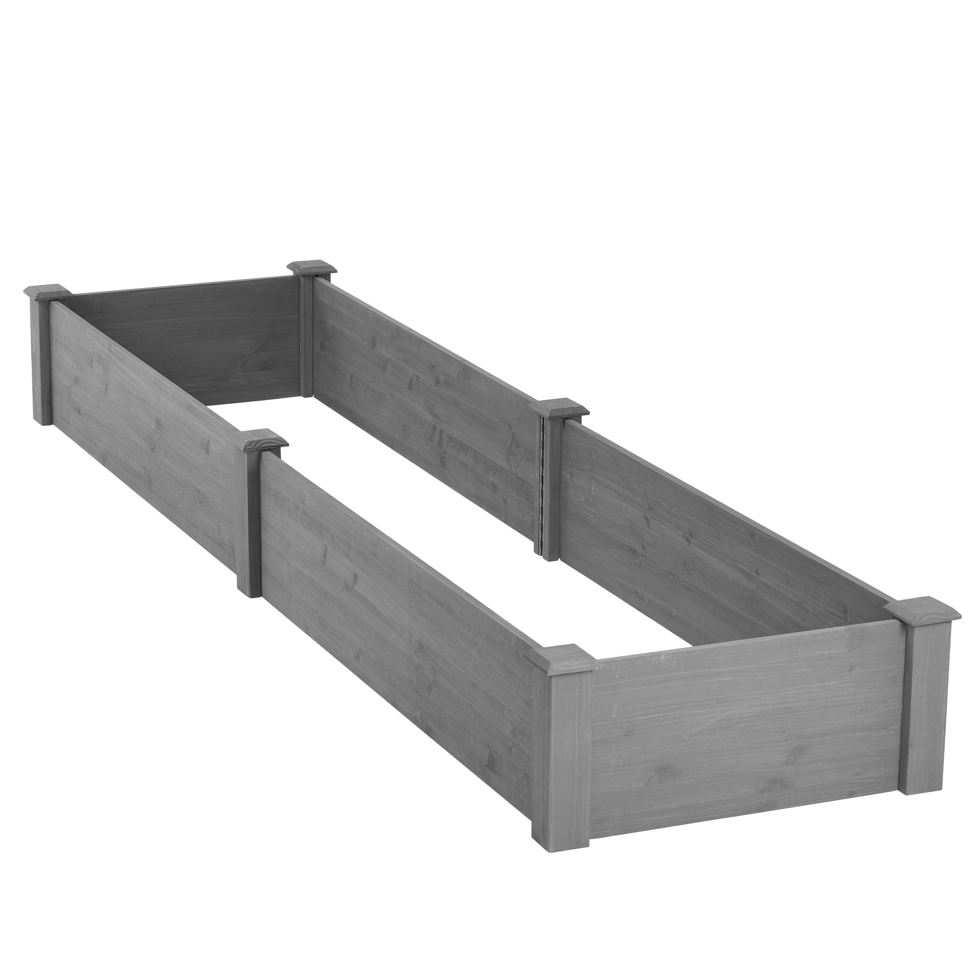 Over Ground Raised Garden Bed 96x28x10″ – Tool-Free Large Long Planter Box for Outdoor