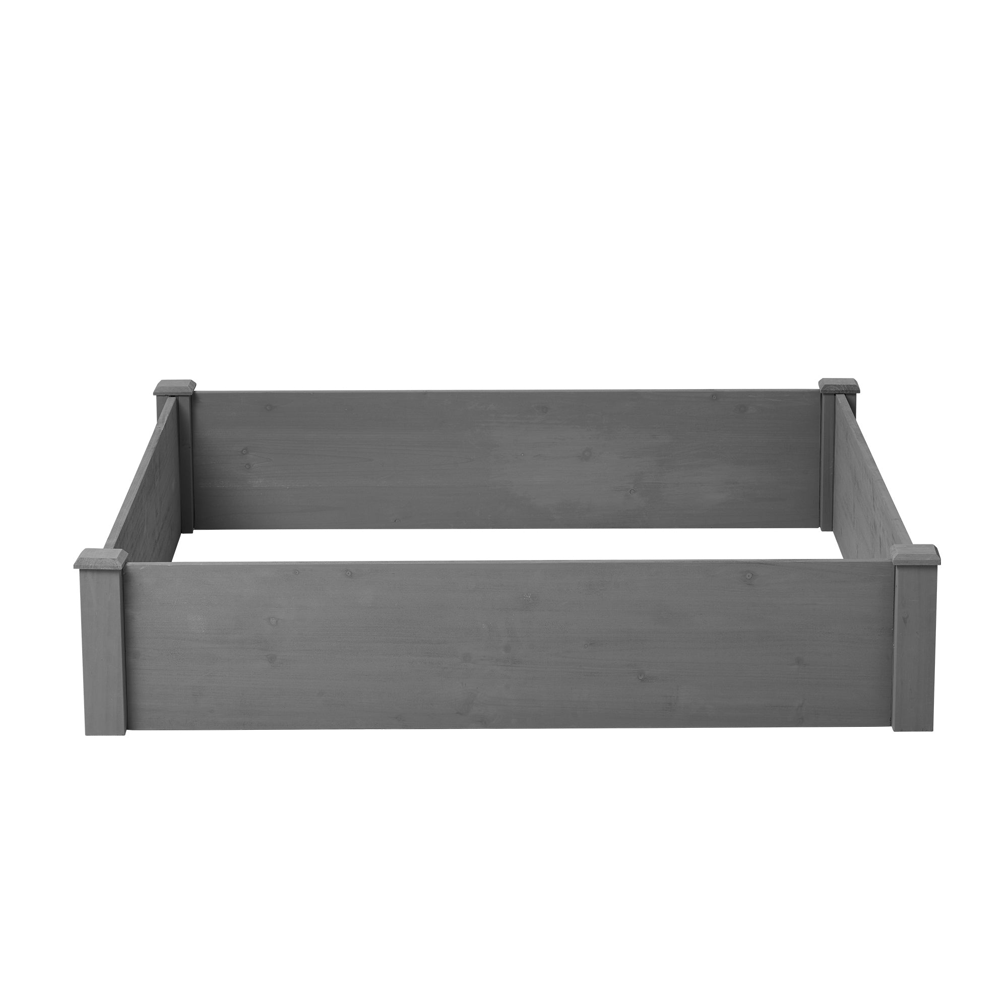 48x48x10" Raised Garden Bed – Square Wood Planter Box with Tool-Free Assembly