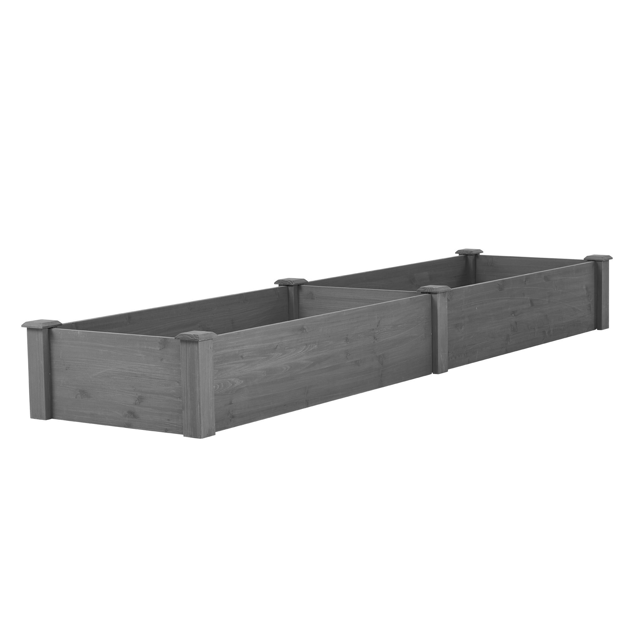 Over Ground Raised Garden Bed 96x28x10″ – Tool-Free Large Long Planter Box for Outdoor