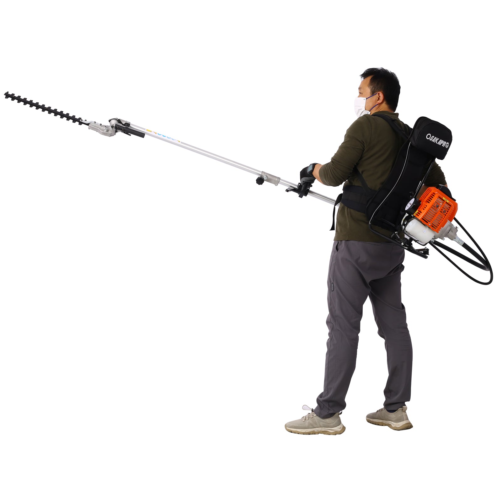 Backpack 4-in-1 52CC Gas Garden Tool System with Pole Saw & Hedge Trimmer