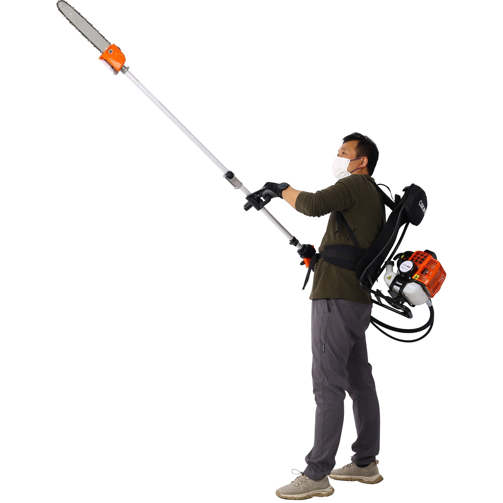 Backpack 4-in-1 52CC Gas Garden Tool System with Pole Saw & Hedge Trimmer