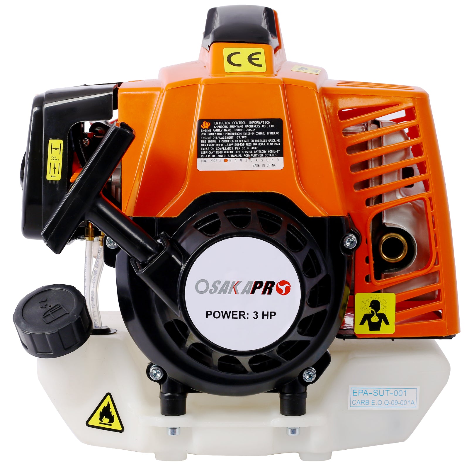 4-in-1 63CC 2-Cycle Gas Garden Tool System with Pole Saw, Hedge Trimmer & Brush Cutter