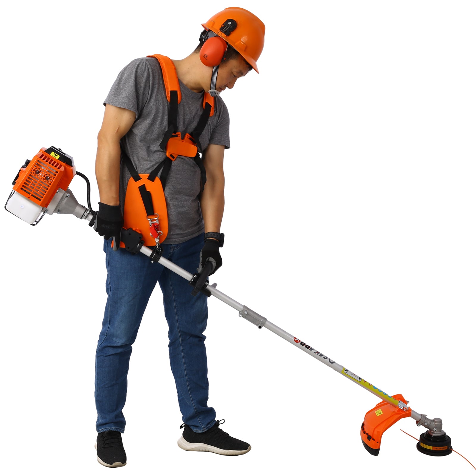 8-in-1 56CC Gas Garden Tool System with Pole Saw, Hedge Trimmer & Brush Cutter