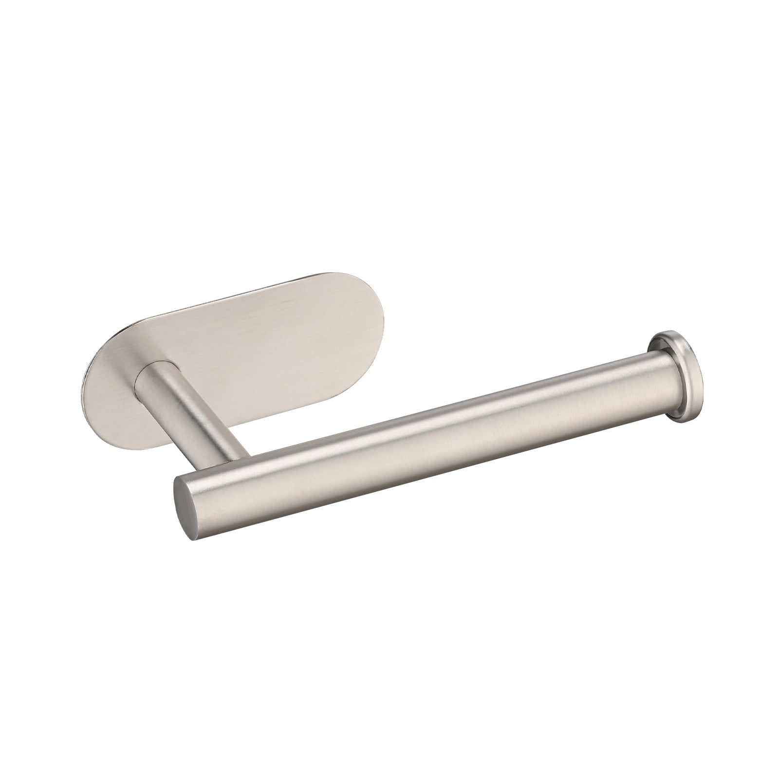 Self-Adhesive Toilet Paper Holder – Stainless Steel, No Drilling, Brushed Nickel, Rustproof