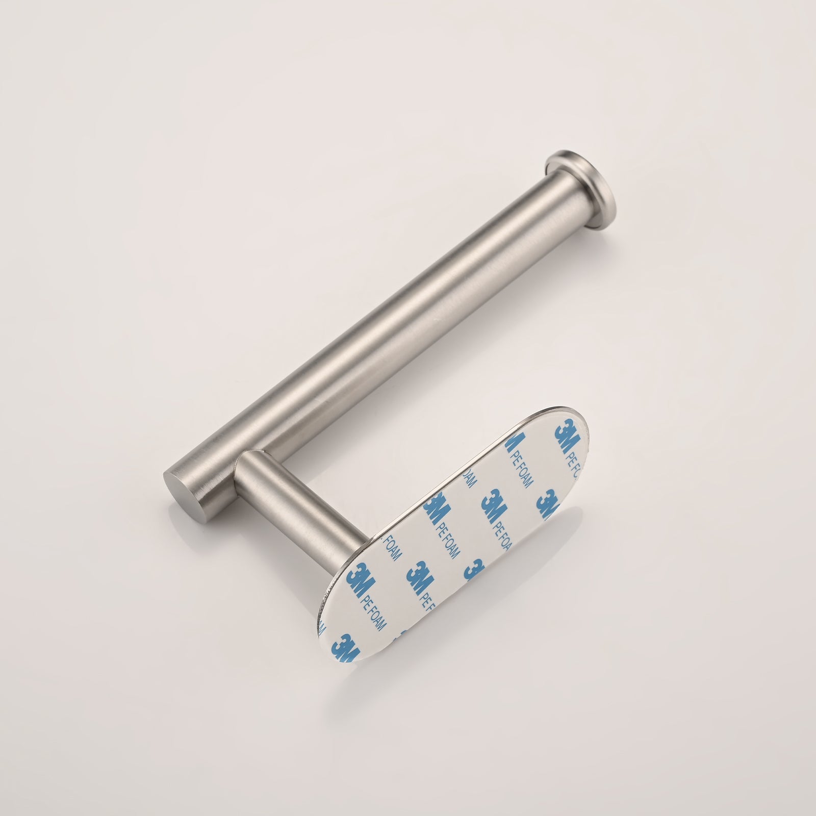 Self-Adhesive Toilet Paper Holder – Stainless Steel, No Drilling, Brushed Nickel, Rustproof