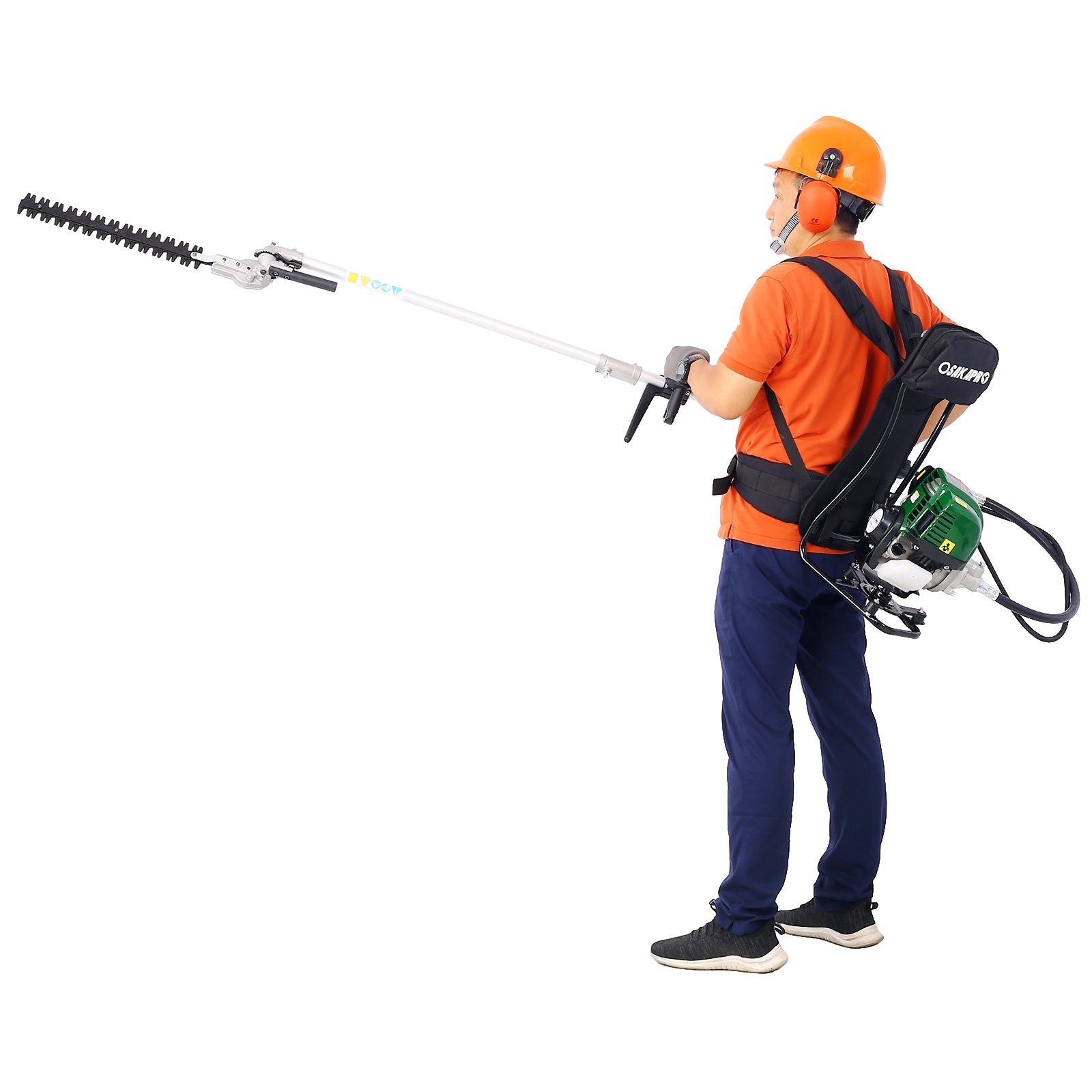 Backpack 4-in-1 38CC 4-Stroke Gas Garden Tool System with Pole Saw & Hedge Trimmer