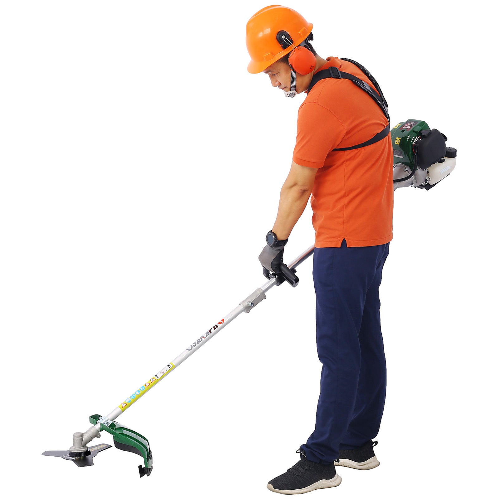 4-in-1 38CC 4-Stroke Gas Garden Tool System with Pole Saw & Hedge Trimmer