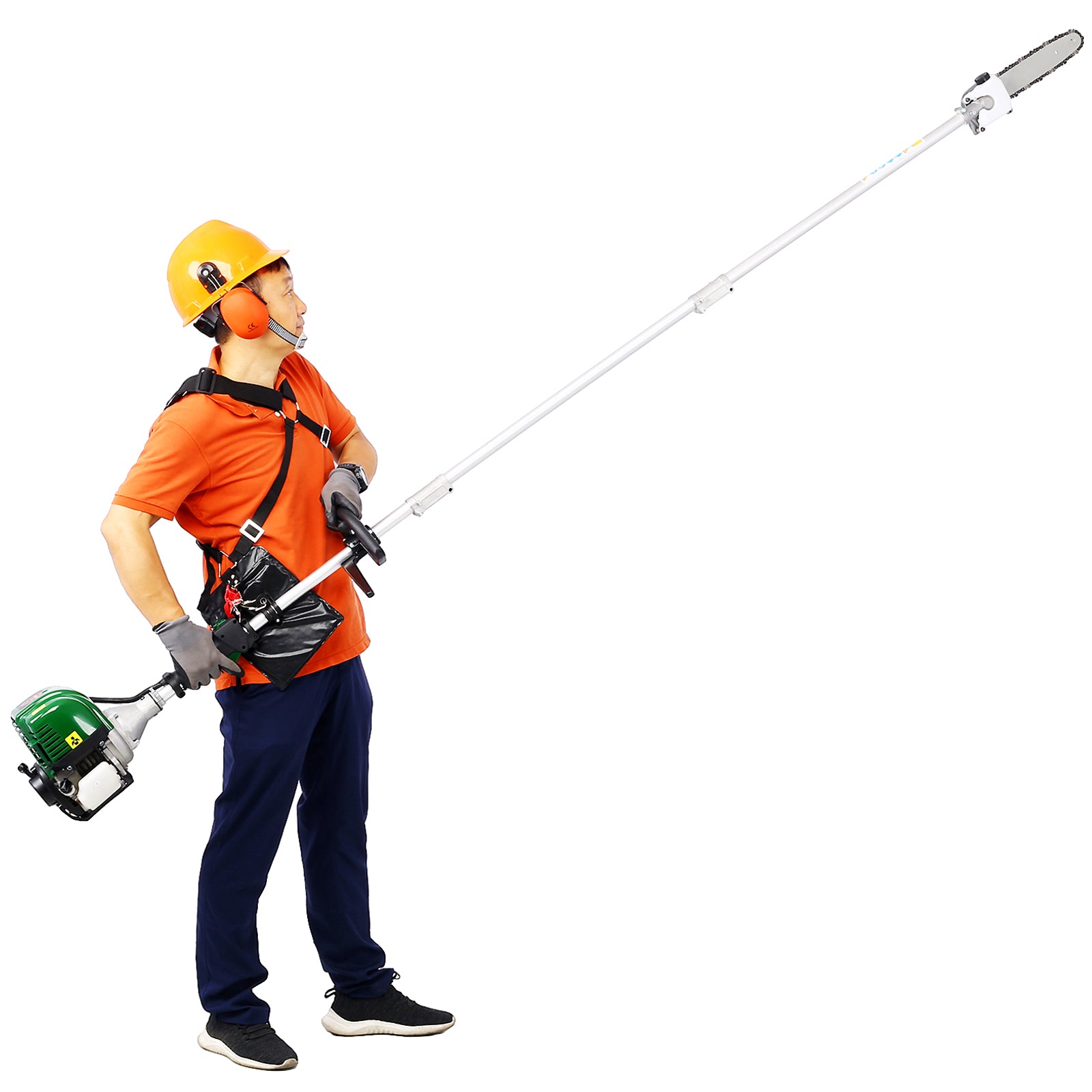 9-in-1 38CC 4-Stroke Gas Garden Tool System with Pole Saw & Hedge Trimmer