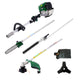 4-in-1 38CC 4-Stroke Gas Garden Tool System with Pole Saw & Hedge Trimmer