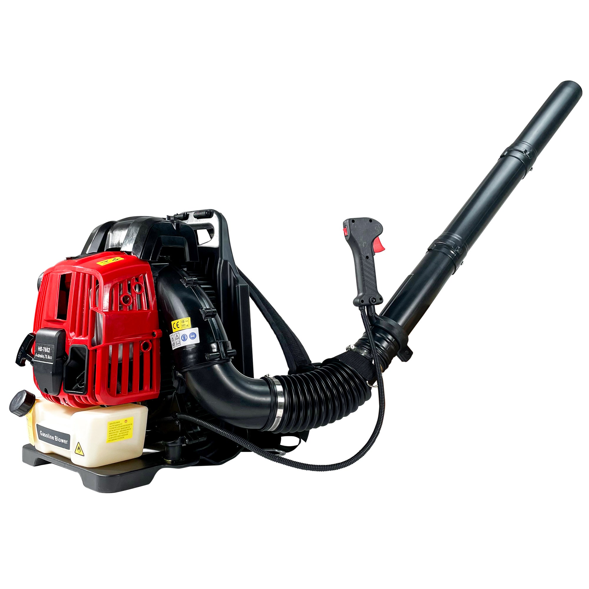 Backpack Gas Leaf Blower,76CC,660CFM,200MPH ,4 Stroke Air Cooling Gas Backpack Grass Blower, Snow Blower EPA Compliant