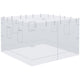 4‑Pack Universal Replacement Mesh Sidewalls for 10' x 10' Pop‑Up Canopy — White Screen Walls with Windows & Door