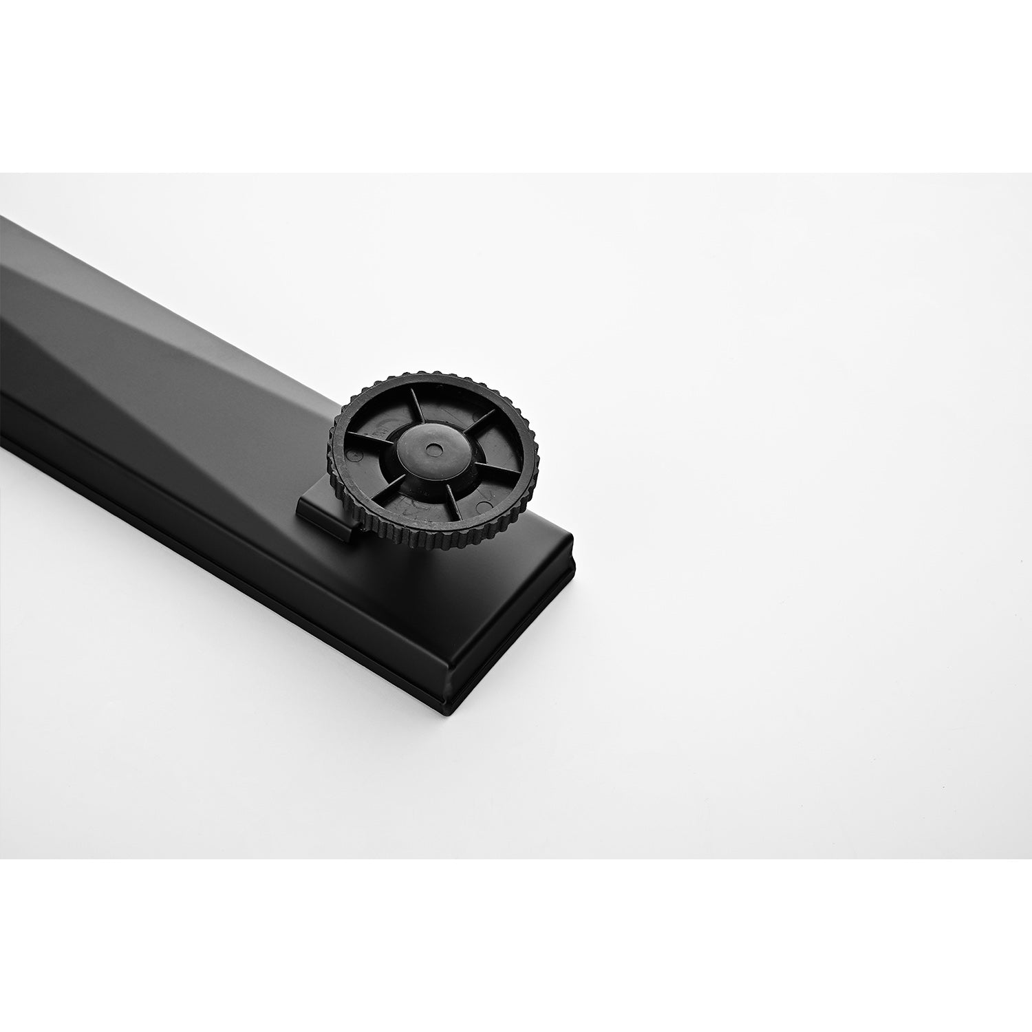 24-Inch Linear Shower Drain – Matte Black Stainless Steel with Hair Strainer & Leveling Feet