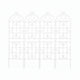 4 Pack Metal Garden Trellis 71" x 19.7" Rustproof Trellis for Climbing Plants Outdoor Flower Support Cream White