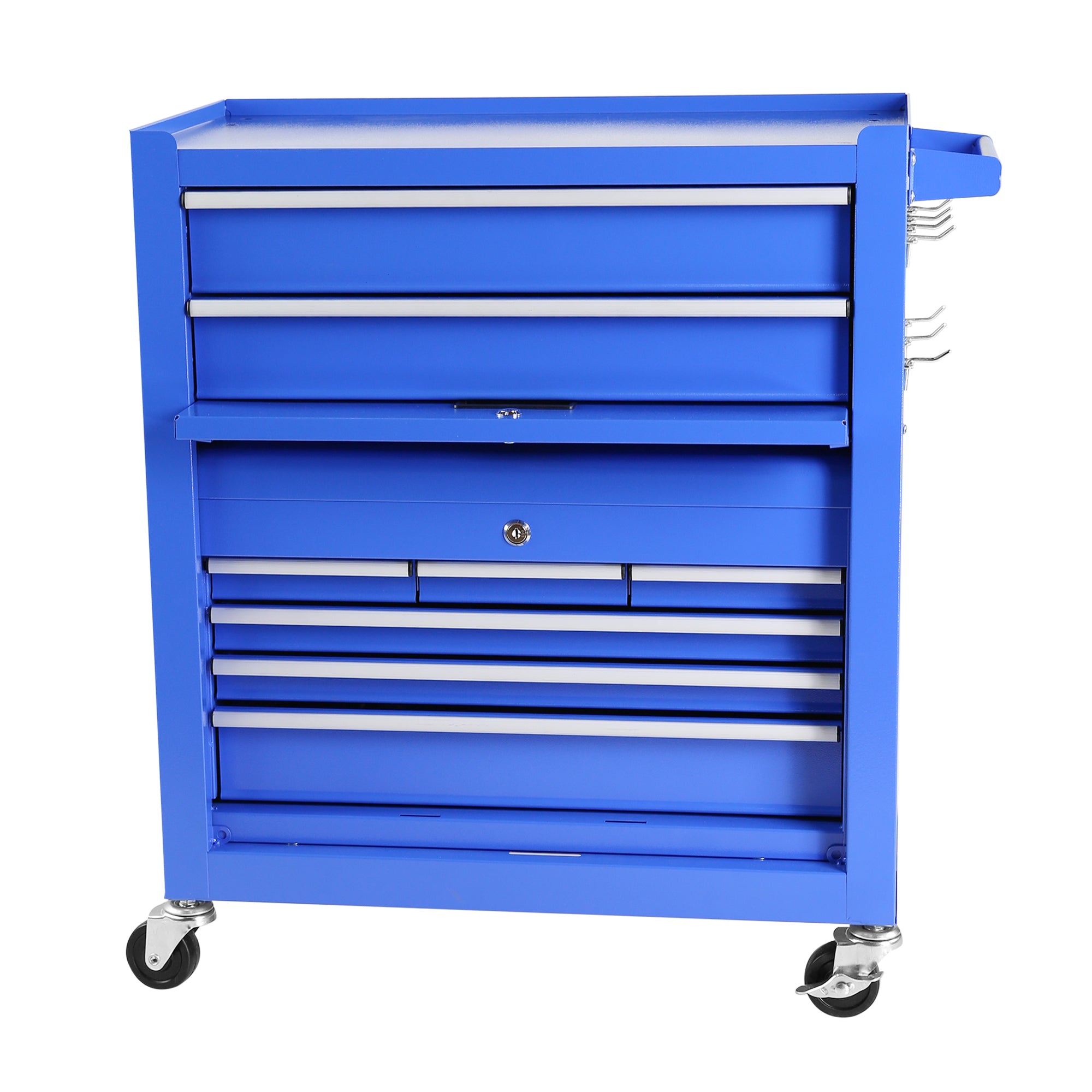 8-Drawer Rolling Tool Chest with Lock – Detachable Mechanic Tool Cart & Storage