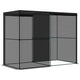 4' x 8' Crop Cage, Plant Protection Tent with Zippered Doors for Vegetable Garden, Backyard, Black